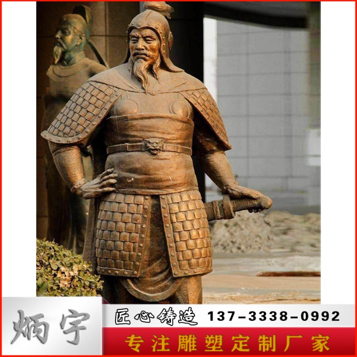 炳宇雕塑唐朝士兵雕塑古代将军武士雕塑大型广场雕塑铸铜人物雕塑