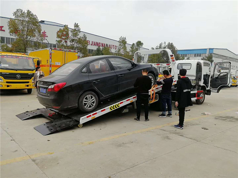 拖车一汽拖车新车厂家直销 _的救援拖车_一拖二救援清障车价格图片