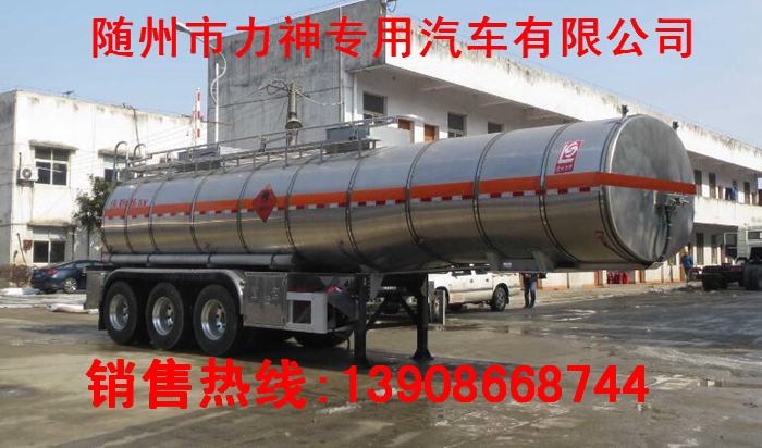 后八化工液体运输车_油罐车价格厂家