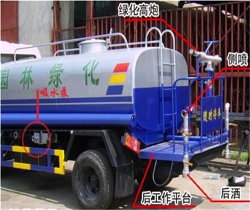 微型消防洒水车_3方水罐车厂家_洒水车水枪