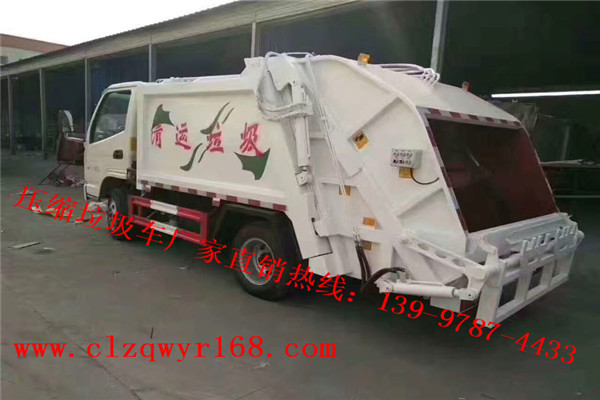 东风5吨垃圾车一辆多少钱_东风尖头自卸式垃圾车