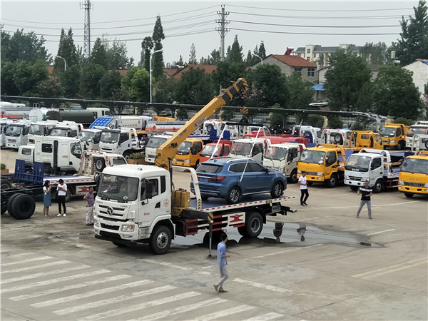 程力五十铃黄牌一拖二道路救援拖车现车销售