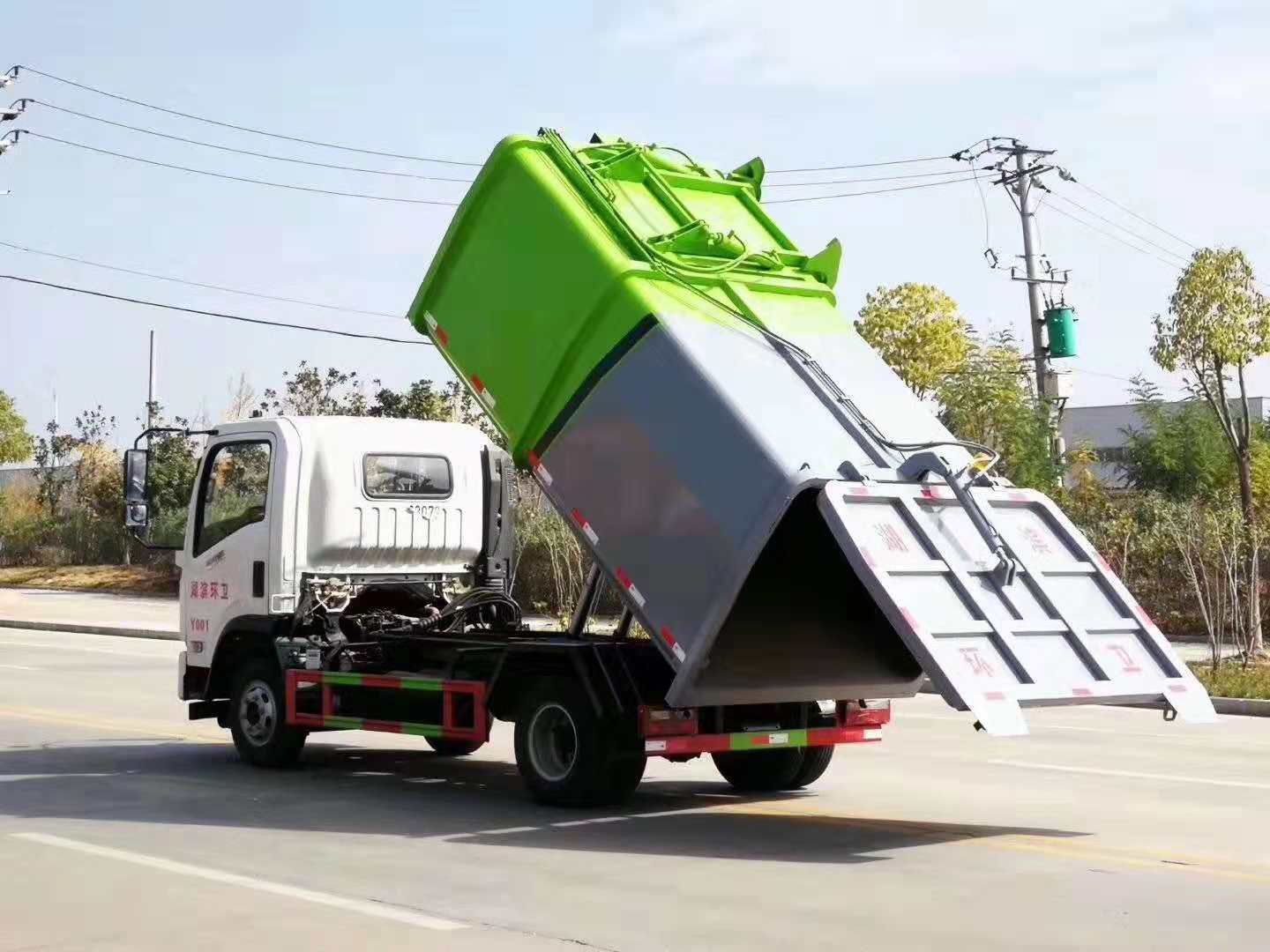 东风天锦挂桶垃圾车一台多少钱_市政垃圾车