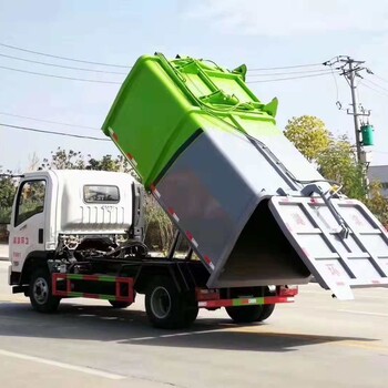 东风天锦挂桶垃圾车一台多少钱_市政垃圾车