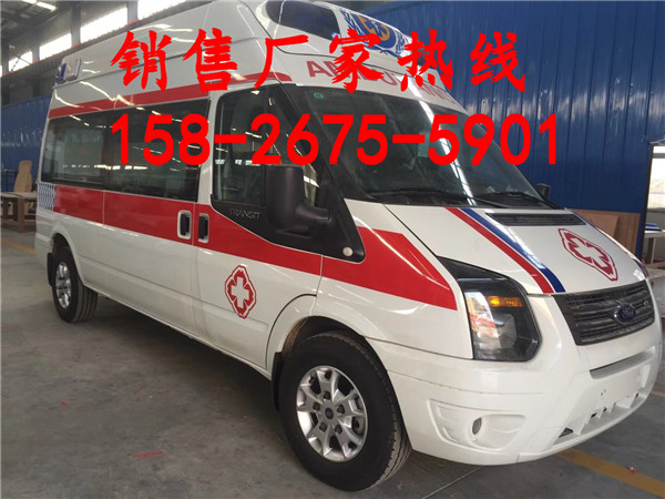 秦皇岛市福特V348长轴医疗救护车_福特高顶救护车配置