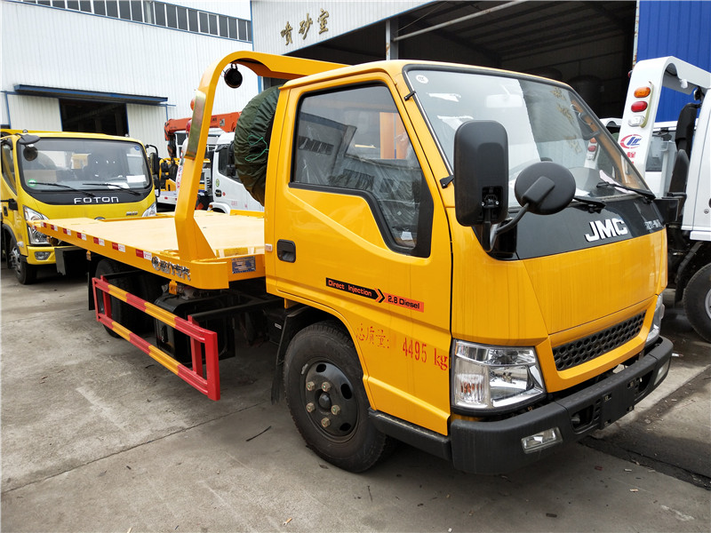 银川市江淮黄牌一拖二事故救授车厂价_皮卡清障车