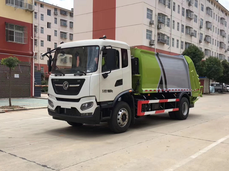 12吨天锦国六压缩垃圾车挂桶压缩垃圾车