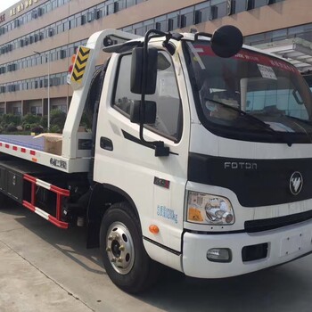 平板一拖清障车_道路救援拖车图片