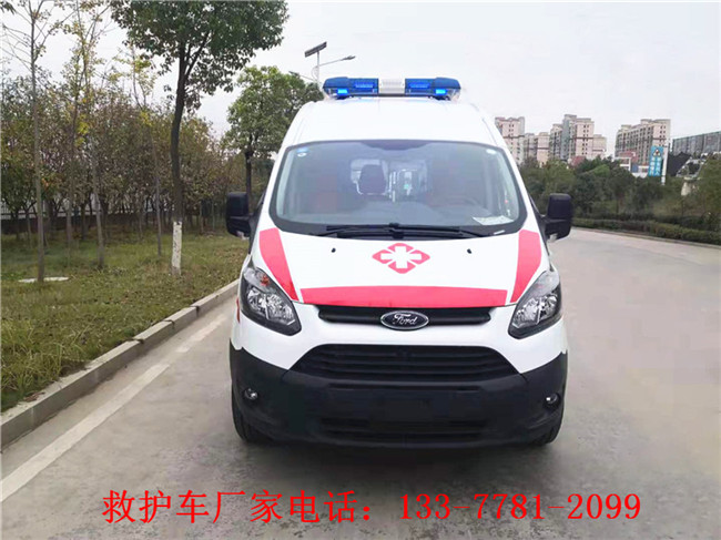 钦州市福特v348长轴重症监护型救护车_上汽大通急救车