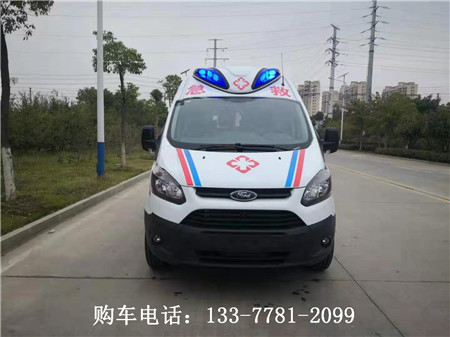 福特新全顺V362短轴转运型救护车_120救援救护车厂家