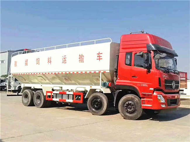 电动蛟龙大吨位20吨饲料运输车_养殖厂用15吨散装饲料车