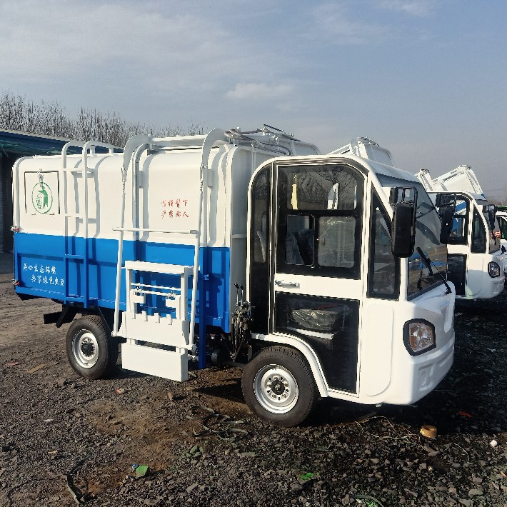天津环卫垃圾车-侧挂式电动垃圾车厂家供应