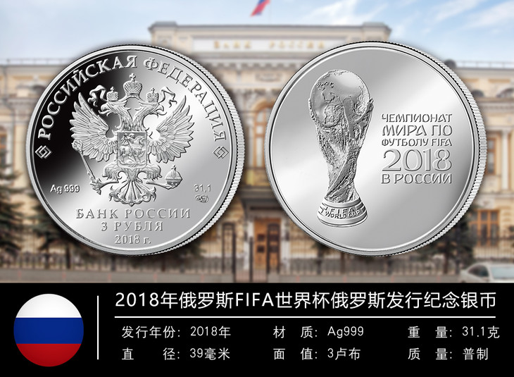 2018年俄罗斯世界杯纪念银币珍藏套装
