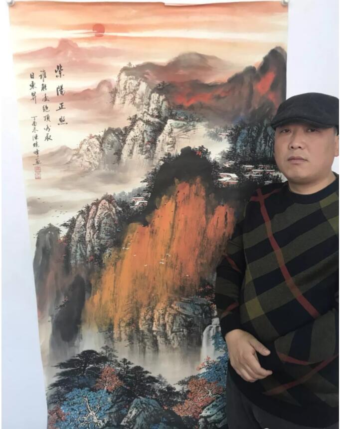 新派重彩山水画家——陈晓峰作品赏析新派重彩山水画家陈晓峰渠道新派