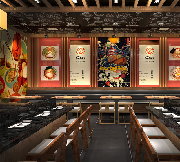 玄关 玄关是进入餐厅的必经之处,它是店面的延伸,更是注重礼仪的日本人相互寒暄的场所,因此对于日本料理店而言,玄关可以说是比门头更重要的一部分。 包间 日式包间的重要特征是视点低,选用的软装家具都偏矮,进门塌塌米,传统包间应当席地而坐,也有很多料理店的包间为照顾国内食客们的习惯而改用餐椅餐桌。