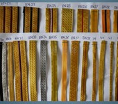 印度丝织带，金属丝织带，服装花纹织带辅料，金线装饰织带