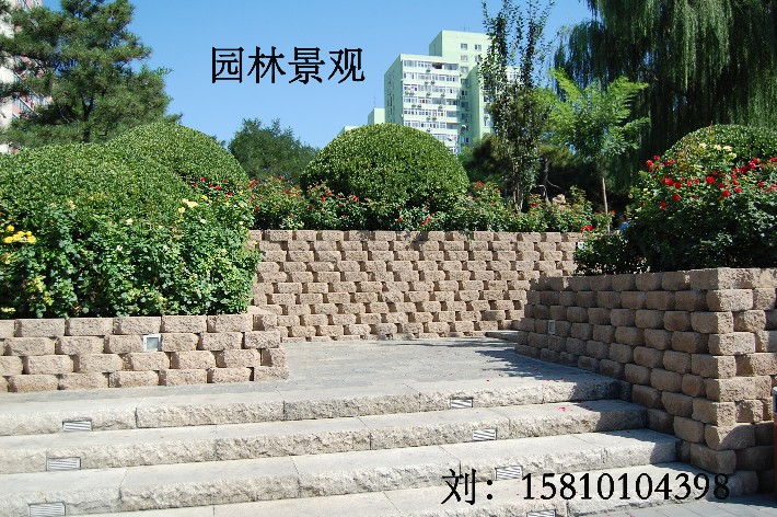 园林景观砌块,护坡挡土装饰砖,文化石砖,生态植草砖