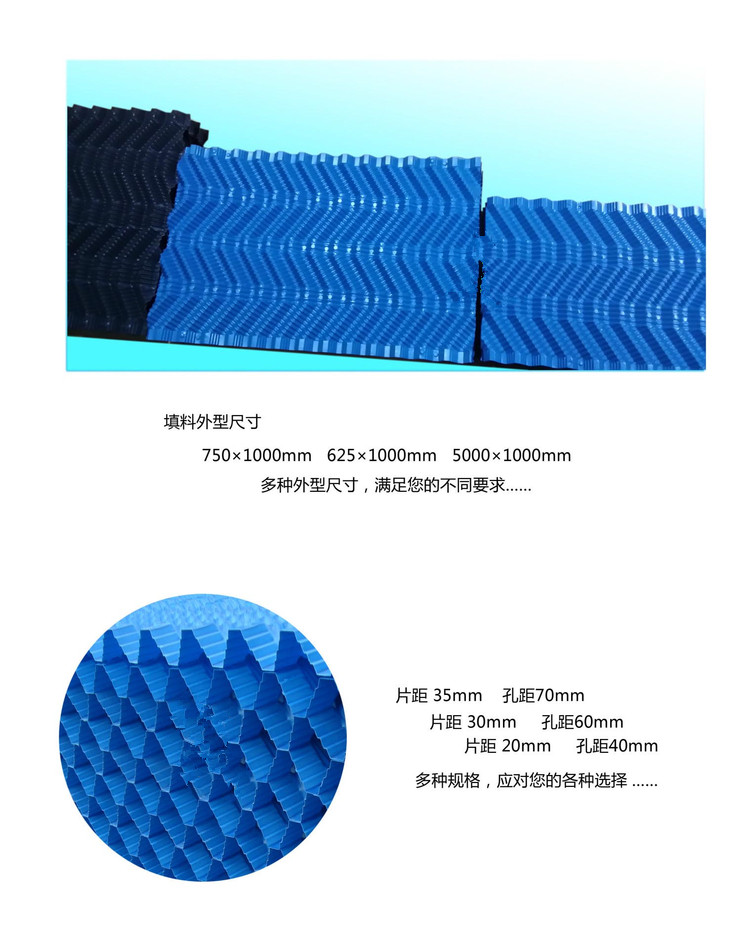 冷卻塔填料 涼水塔蜂窩型S波方形冷卻塔填料 PVC冷卻塔填料廠家示例圖2