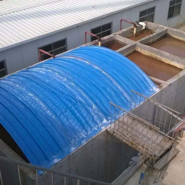 【玻璃钢防雨盖板/密封集气罩/化工厂污水池防臭盖