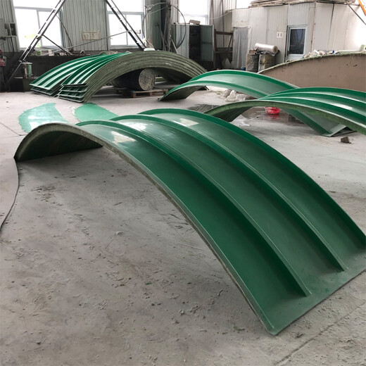 郴州污水池弧形盖板生产过程—玻璃钢平板盖板