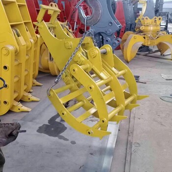 全液壓抓鋼機(jī)固定式回轉(zhuǎn)抓木機(jī)多功能抓木機(jī)