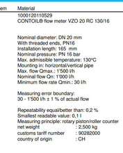 aquametro流量计VZO20RC130/16图片