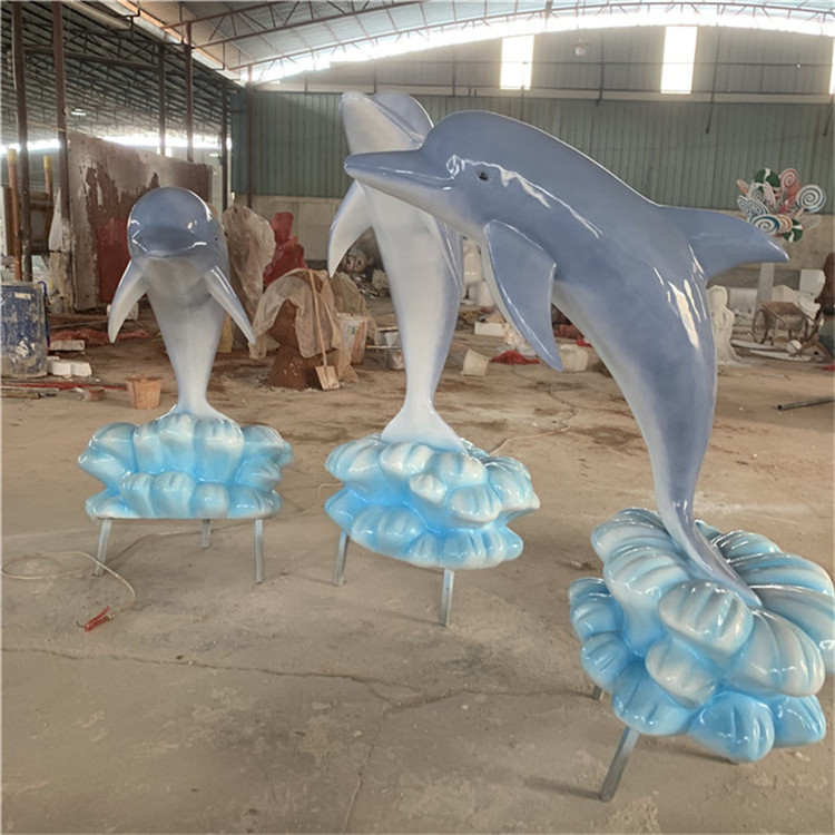 佛山玻璃钢海鱼雕塑模型海洋馆海洋生物雕塑