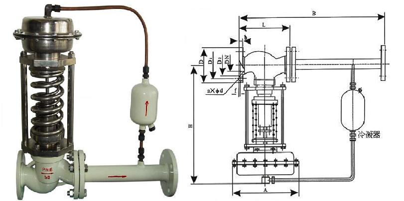 ZZYP自力式压力调节阀结构图