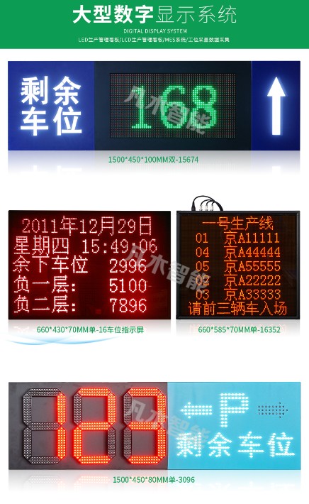 停车场剩余车位led户外显示屏道闸地感线圈系统