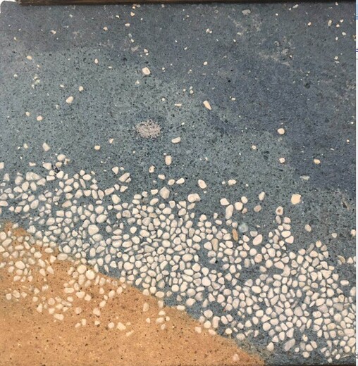 湖南怀化洗砂地面彩色强化料艺术砾石聚合物地面