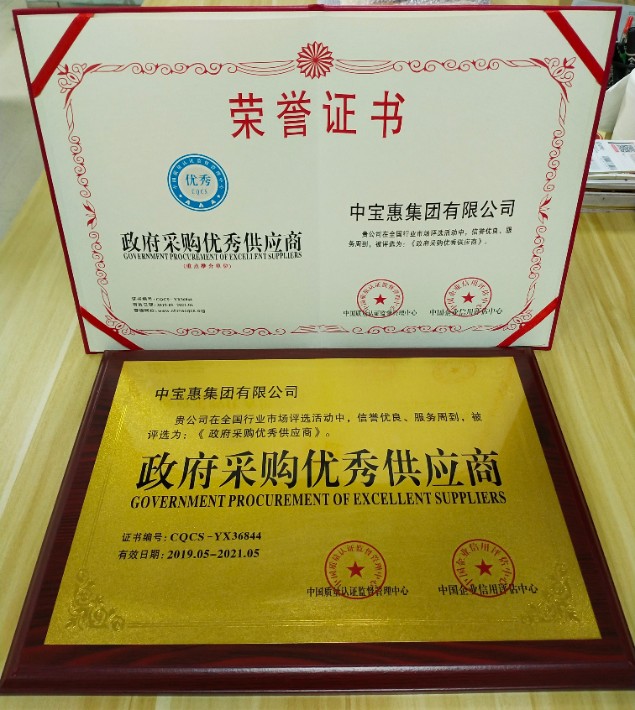 申报中国*诚信品牌荣誉证书