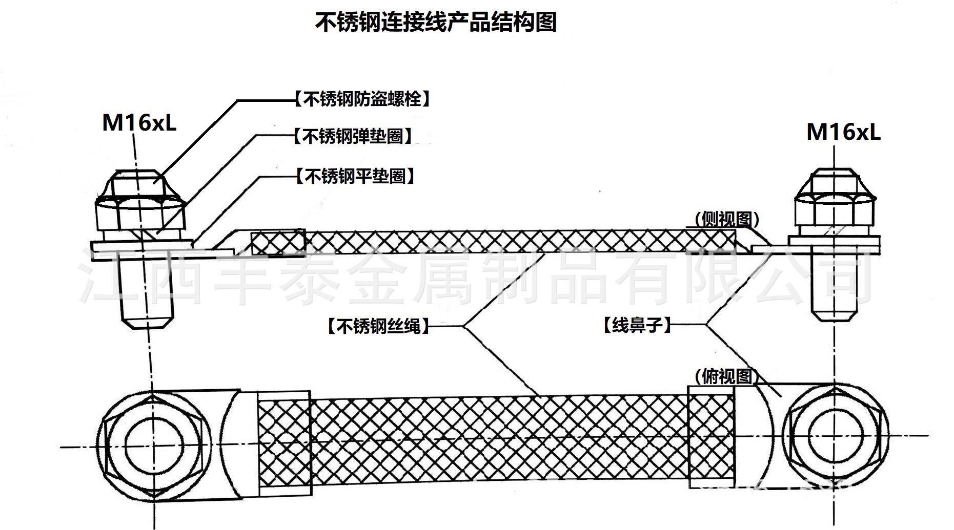 不锈钢连接线产品结构图