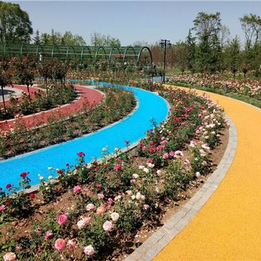 北京大兴彩色环保透水混凝土地坪工厂免费寄样