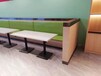 快餐廳餐桌椅廠家飯店靠墻長條卡座沙發尺寸價格定做