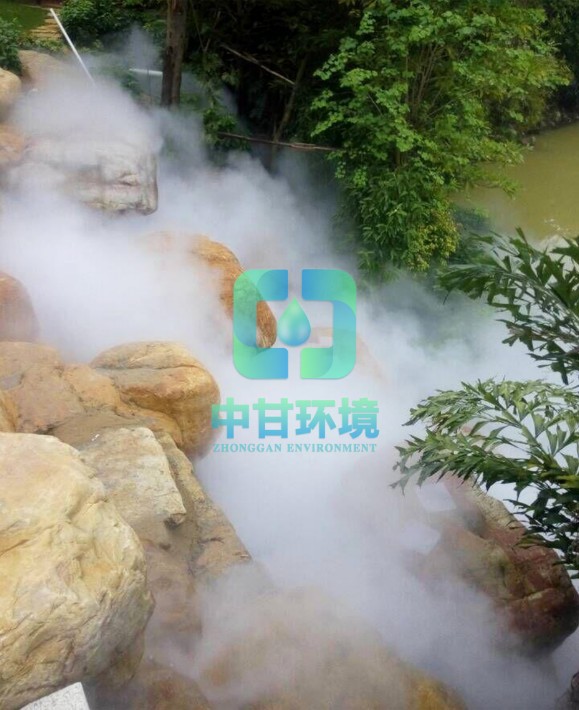 假山绿植喷雾景观雾森人造雾