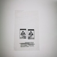 阿联酋ECAS认证透明5丝光氧降解可降解包装袋PE自粘口塑料包装袋