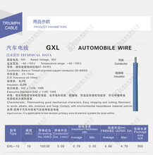 XLPE-GXL低烟无卤环保型GXL汽车电线辐照高温汽车线