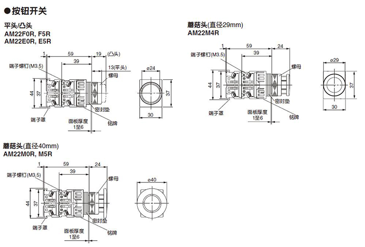 按钮开关平凸头、蘑菇头尺寸（2-40）.jpg