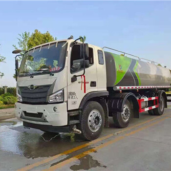 國六福田時(shí)代小三軸綠化噴灑車可裝30-40米霧炮