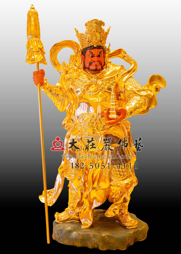 四大天王之贴金多闻天王