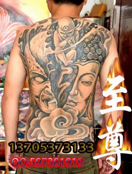 濟(jì)寧后背紋身佛與魔紋身