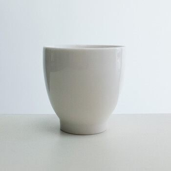 白瓷杯陶瓷杯茶杯纯色简简单单可用微波炉烤箱