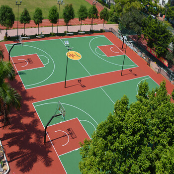 众力宝云南篮球场旧地面翻新云南篮球场地面施工篮球场材料厂家