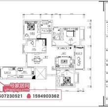 大冶瑞鑫花园现代简约154平装修效果图