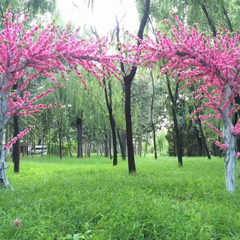 北京仿真金色榕树定做人造假金钱树假树租赁绿植批发