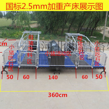母猪双体产床价格尺寸配置河北报价猪用分娩床