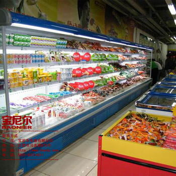 山东济南超市冷柜厂家地址在哪，风幕柜价格多少