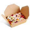 一次性饭盒厂家定制牛皮纸餐盒沙拉脆皮鸡打包盒快餐方餐盒便当盒