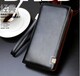  Popular men's pu leather business vertical wallet handbag Korean polishing hard leather men's handbag