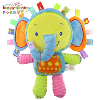 婴儿玩具安抚公仔大象东莞的毛绒婴儿玩具供应商毛绒玩具代工景宝玩具